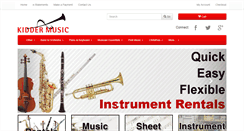 Desktop Screenshot of kiddermusic.com